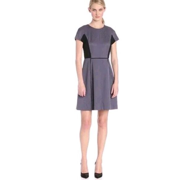 Rebecca Taylor Snake Jacquard Fit and Flare Knit Dress Size S Short Sleeve Women - Picture 1 of 10